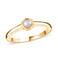 D'Joy Mozambique Garnet Solitaire Ring in 18K Vermeil YG Over Sterling Silver (Size 10.0) 0.35 ctw - Sticky add to cart bar