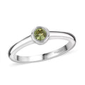 D'Joy Mozambique Garnet Solitaire Ring in 18K Vermeil YG Over Sterling Silver (Size 10.0) 0.35 ctw - Sticky add to cart bar