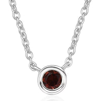 D'Joy Mozambique Garnet Necklace (18 Inches) in 18K Vermeil YG Over Sterling Silver 0.35 ctw