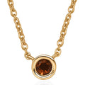 D'Joy Mozambique Garnet Necklace (18 Inches) in 18K Vermeil YG Over Sterling Silver 0.35 ctw - Sticky add to cart bar