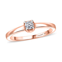 Luxuriant Lab Grown Diamond Petite Ring in Sterling Silver