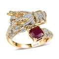 GP Niassa Ruby (FF), Multi Gemstone Ring in 18K Vermeil YG Over Sterling Silver (Size 10.0) 2.50 ctw - Sticky add to cart bar