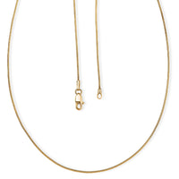 22K Yellow Golden Serpent Chain Necklace 20 Inches 4.16 Grams