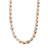 Multi Color Freshwater Pearl 130.00 ctw Necklace in Vermeil YG Over Sterling Silver 18 Inches
