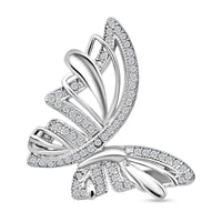 Simulated Diamond 1.74 ctw Pendant in Rhodium Over Sterling Silver