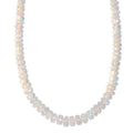 D'Joy Premium Ethiopian Welo Opal 60.00 ctw Necklace in Rhodium Over Sterling Silver 18 Inches - Sticky add to cart bar