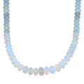 Iliana AAAA Ethiopian Welo Opal 140.00 ctw Beaded Necklace in 18K White Gold 18-20 Inches - Sticky add to cart bar