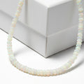 Certified and Appraised Iliana AAA Ethiopian Welo Opal 62.00 ctw Beaded Necklace in 18K White Gold 18-20 Inches - Sticky add to cart bar