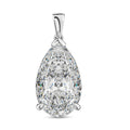 Luxuriant Lab Grown Diamond 10.00 ctw E-F VS Pendant in Rhodium Over Sterling Silver - Sticky add to cart bar