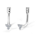 Luxuriant Lab Grown Diamond G-H SI 0.20 ctw Earrings Jacket in Rhodium Over Sterling Silver - Sticky add to cart bar
