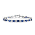 D’Joy Niassa Ruby (FF), White Zircon Bracelet in Rhodium Over Sterling Silver (7.25 In) 14.65 ctw - Sticky add to cart bar