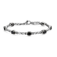 EverTrue African Amethyst Bracelet in Stainless Steel (7.00 In) 3.70 ctw