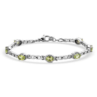 EverTrue African Amethyst Bracelet in Stainless Steel (7.00 In) 3.70 ctw
