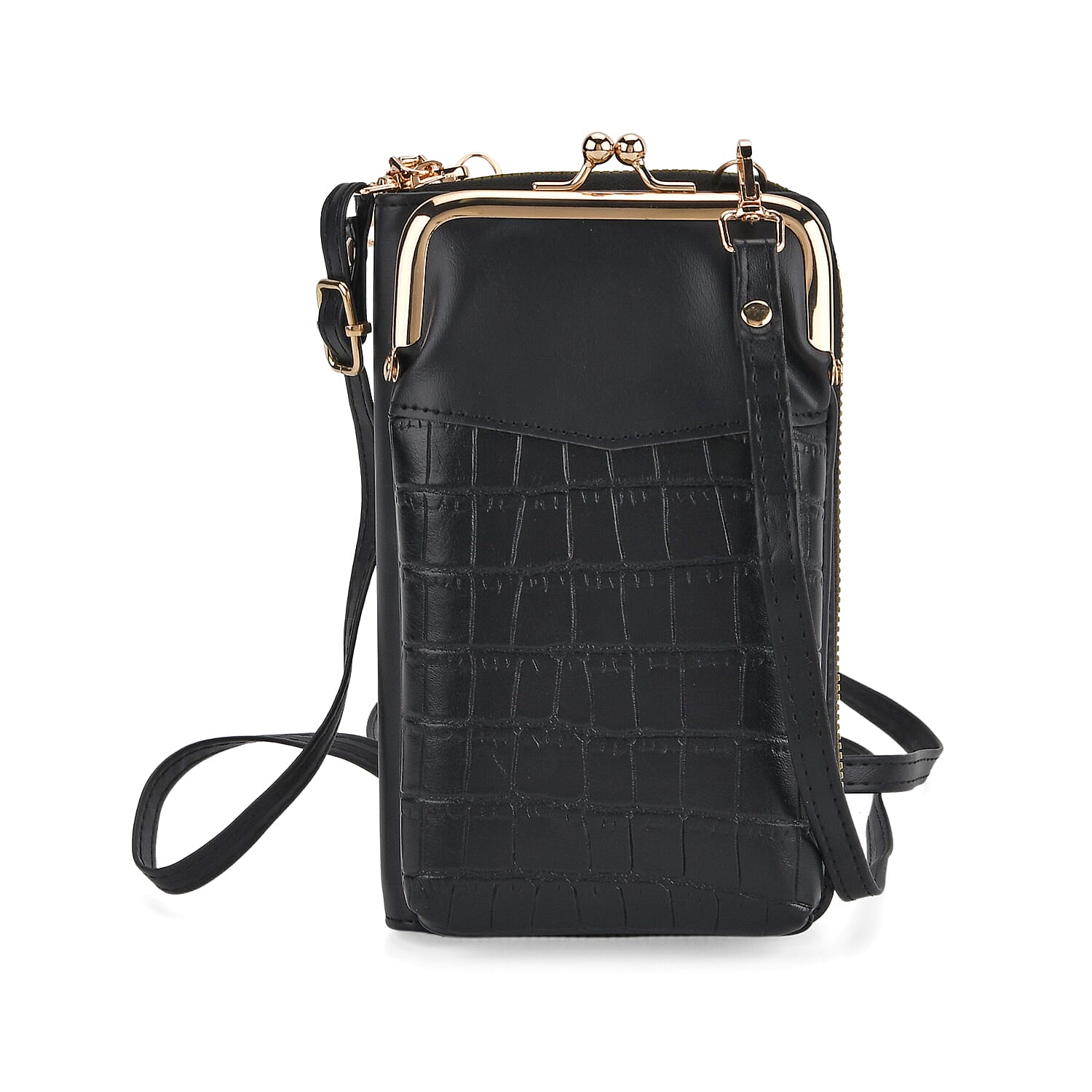 Tamsy Faux Leather Wallet Phone Bag (4.5"x7.2")