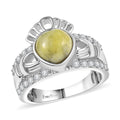 EverTrue Connemara Marble and White Zircon 2.80 ctw Ring in Platinum Bond (Size 10.0) - Sticky add to cart bar