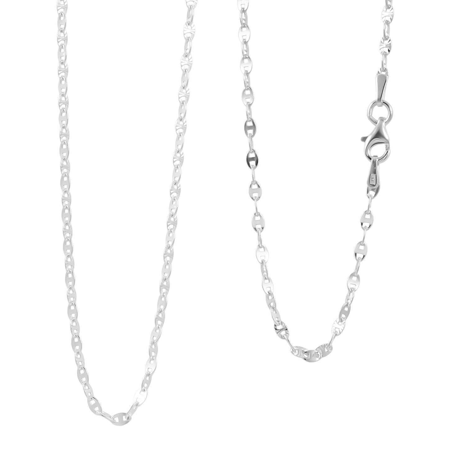 Nova Chain Necklace in Sterling Silver4.10 Grams 24 Inches