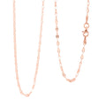 Nova Chain Necklace in 14K Rose Gold Over Sterling Silver 4.10 Grams 24 Inches - Sticky add to cart bar