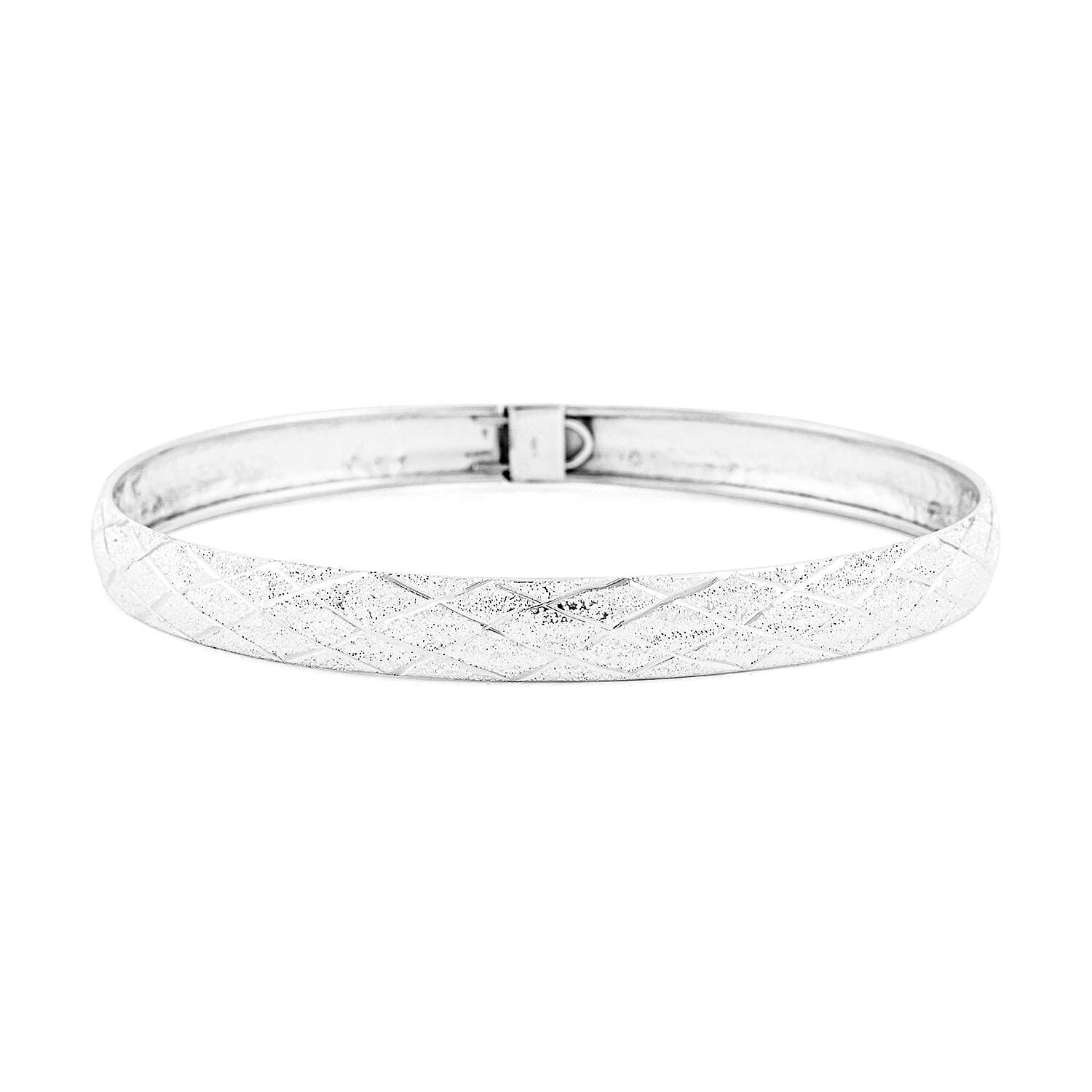 Sterling Silver Bangle Bracelet (8.0 In) 5.4 Grams