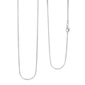 0.9mm Round Snake Chain Necklace in Sterling Silver 4.50 Grams 30 Inches - Sticky add to cart bar