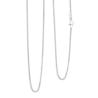 Made In Italian Sterling Silver Coryana Chain Necklace 30 Inches 4.30 Grams