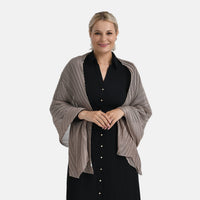 Blue Solid Polyester Scarf with Terahertz 15G