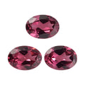 Orissa Rose Garnet Set of 3 (Ovl 7x5 mm) 2.51 ctw Loose Gemstone - Sticky add to cart bar