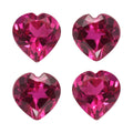 Set of 4 Lab Created Ruby (Hrt 5 mm) 2.05 ctw Loose Gemstone - Sticky add to cart bar