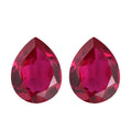 Set of 2 Lab Created Ruby (Pear 9x7 mm) 3.23 ctw Loose Gemstone - Sticky add to cart bar