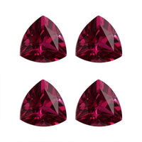 Set of 4 Lab Created Ruby (Trl 5.5 mm) 2.88 ctw Loose Gemstone