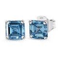 SGL Certified Luxuriant Lab Grown Blue Diamond (VS) (IR) 2.00 ctw Stud Earrings in 10K White Gold - Sticky add to cart bar