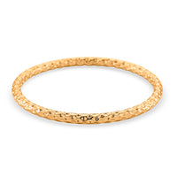 Pebble-cut Bangle Bracelet in Stainless Steel (8.0 In)
