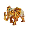 Livmore Multi Color Crystal, Enameled Peacock Trinket Box in Goldtone - Sticky add to cart bar