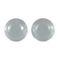 Milky Aquamarine Set of 2 (Rnd 6 mm) 1.65 ctw Loose Gemstone - Sticky add to cart bar