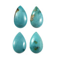 Set of 4 Sierra Nevada Turquoise (Pear 5x3 mm) 0.93 ctw Loose Gemstone - Sticky add to cart bar