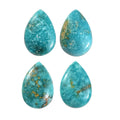 Set of 4 Sierra Nevada Turquoise (Pear 6x4 mm) 1.76 ctw Loose Gemstone - Sticky add to cart bar