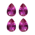Set of 4 Lab Created Ruby (Pear 7x5 mm) 3.22 ctw Loose Gemstone - Sticky add to cart bar