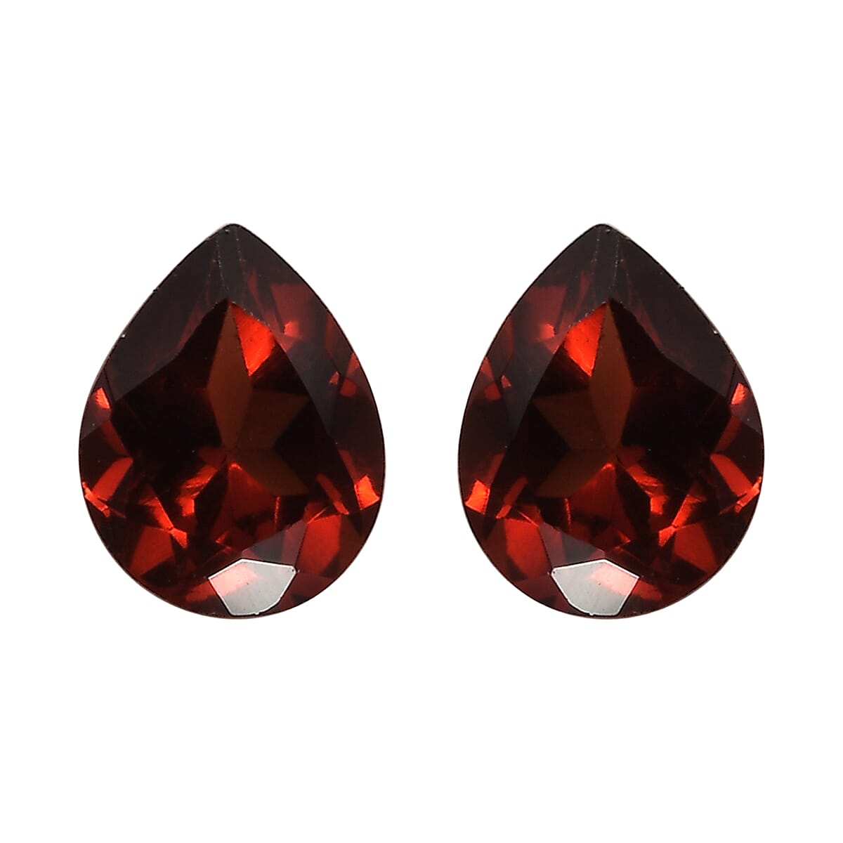 Set of 2 AA Mozambique Garnet (Pear 5x4 mm) 0.73 ctw Loose Gemstone