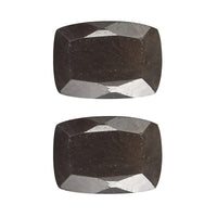 Set of 2 Silver Sapphire (Cush 7x5 mm) 1.96 ctw Loose Gemstone