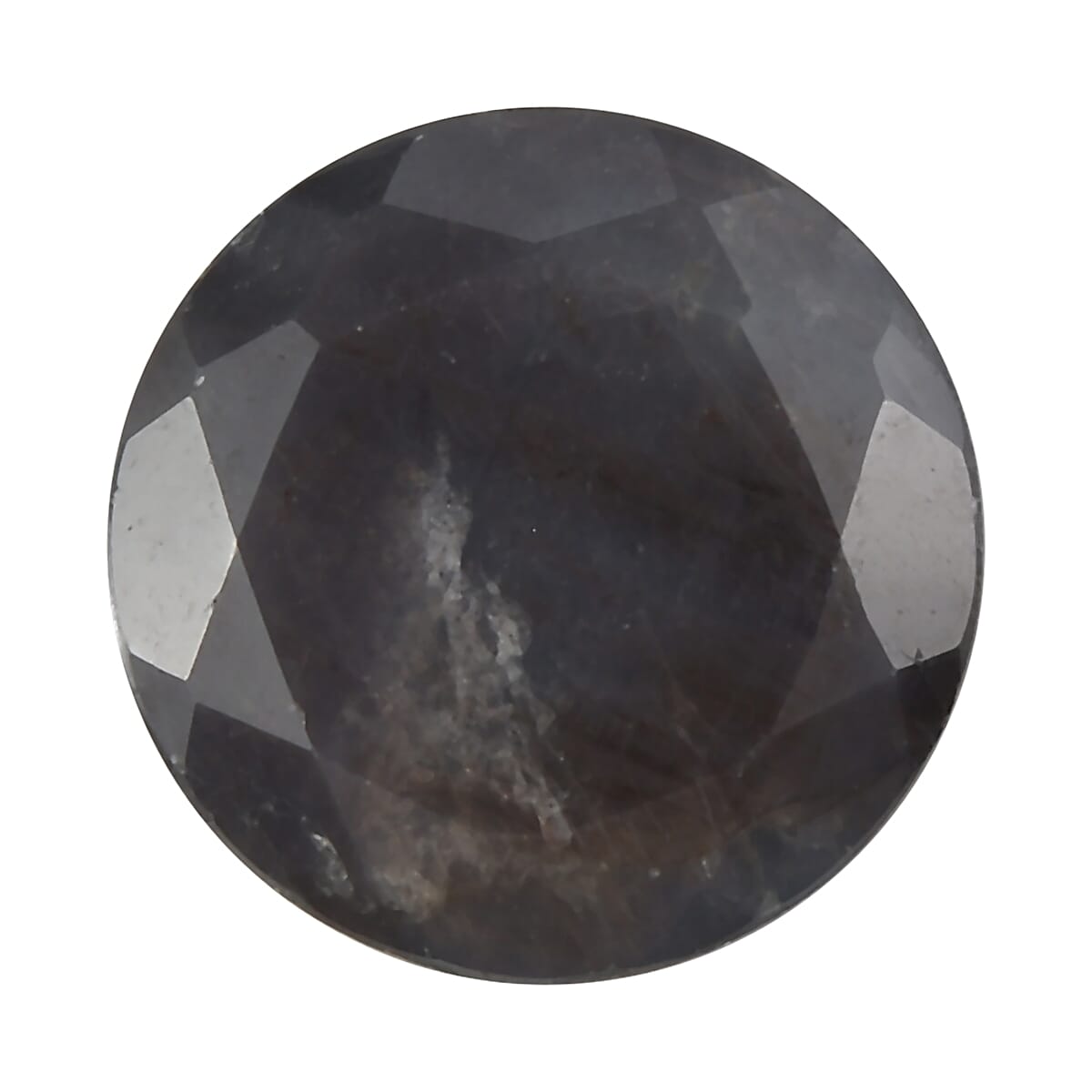 Silver Sapphire (Rnd 8 mm) 2.34 ctw Loose Gemstone
