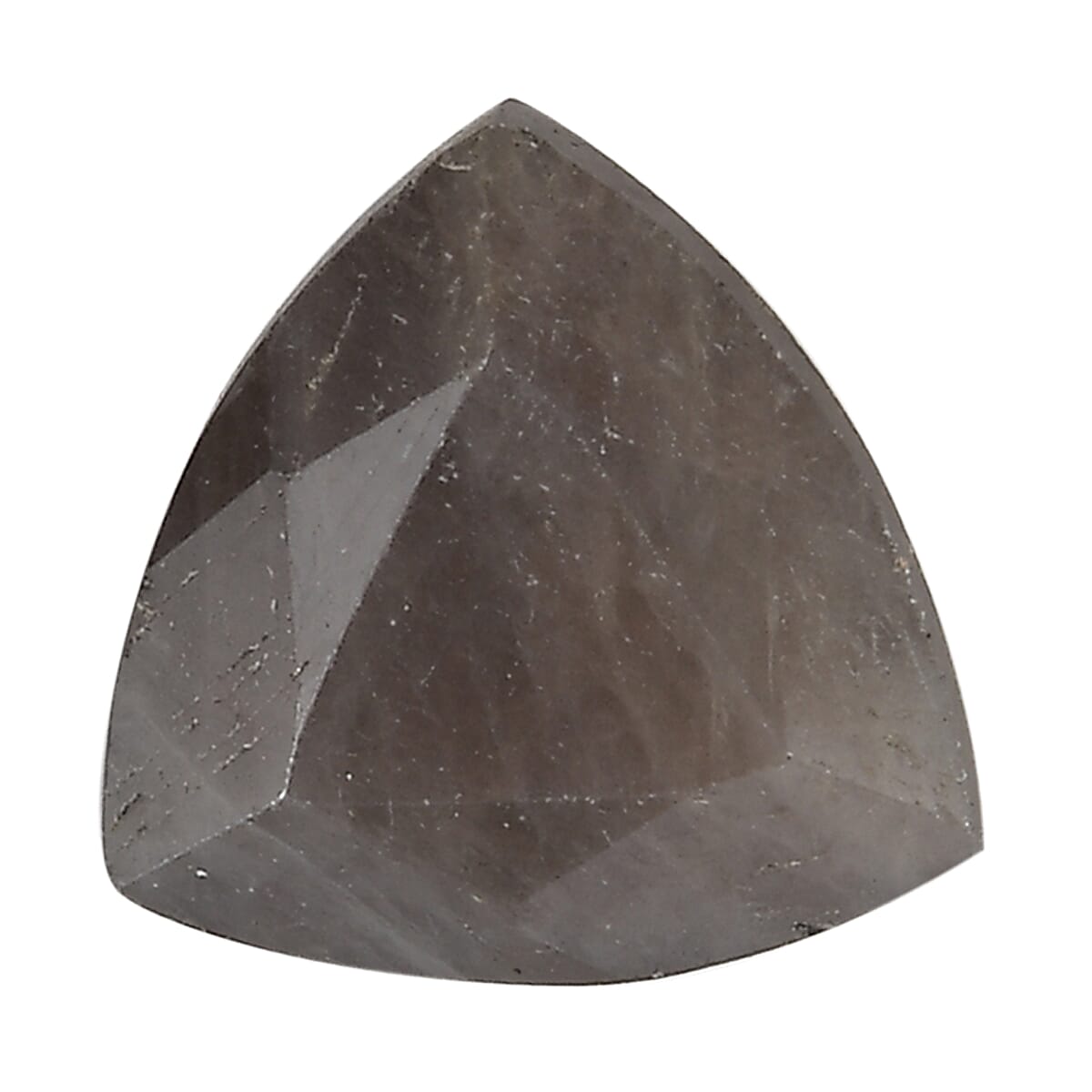 Silver Sapphire (Trl 6 mm) 0.83 ctw Loose Gemstone