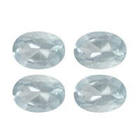 AA Milky Aquamarine Set of 4 (Ovl 7x5 mm) 2.60 ctw Loose Gemstone
