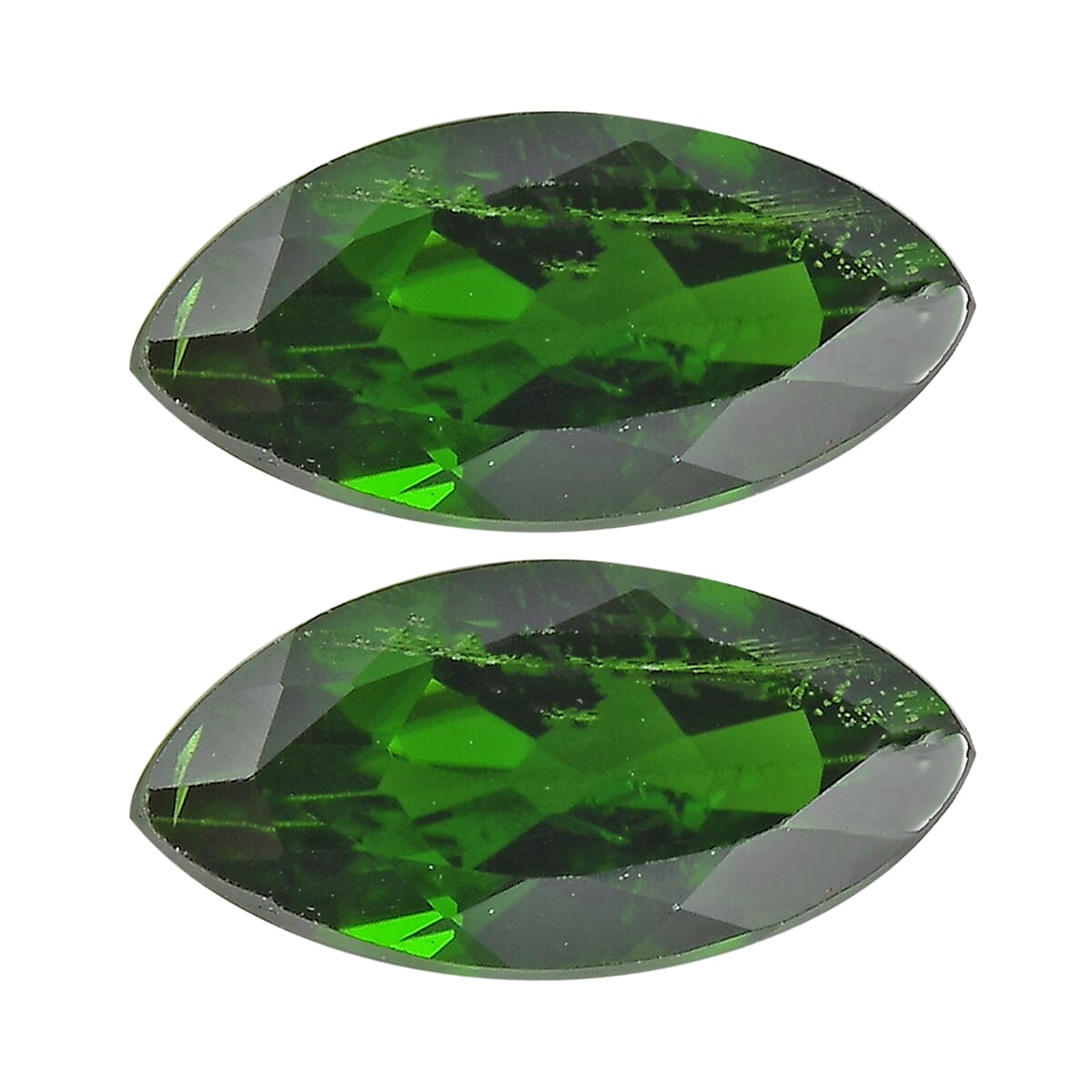 Chrome Diopside Set of 2 (Mrq 8x4 mm) 1.14 ctw Loose Gemstone