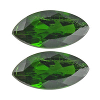Chrome Diopside Set of 2 (Mrq 8x4 mm) 1.14 ctw Loose Gemstone