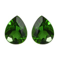 Chrome Diopside Set of 2 (Pear 5x4 mm) 0.64 ctw Loose Gemstone - Sticky add to cart bar