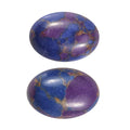 Set of 2 Mojave Purple Turquoise (Oval 7x5 mm) 1.57 ctw Loose Gemstone - Sticky add to cart bar
