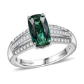 Certified & Appraised Rhapsody 950 Platinum AAAA Santa Rosa Tourmaline, Diamond (E-F, VS) (0.40 cts) Ring (Size 10.0) (6 g) 2.76 ctw - Sticky add to cart bar