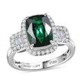 Certified & Appraised Rhapsody AAAA Santa Rosa Tourmaline and E-F VS Diamond 3.63 ctw Ring in 950 Platinum (Size 7.5) 6.08 Grams - Sticky add to cart bar