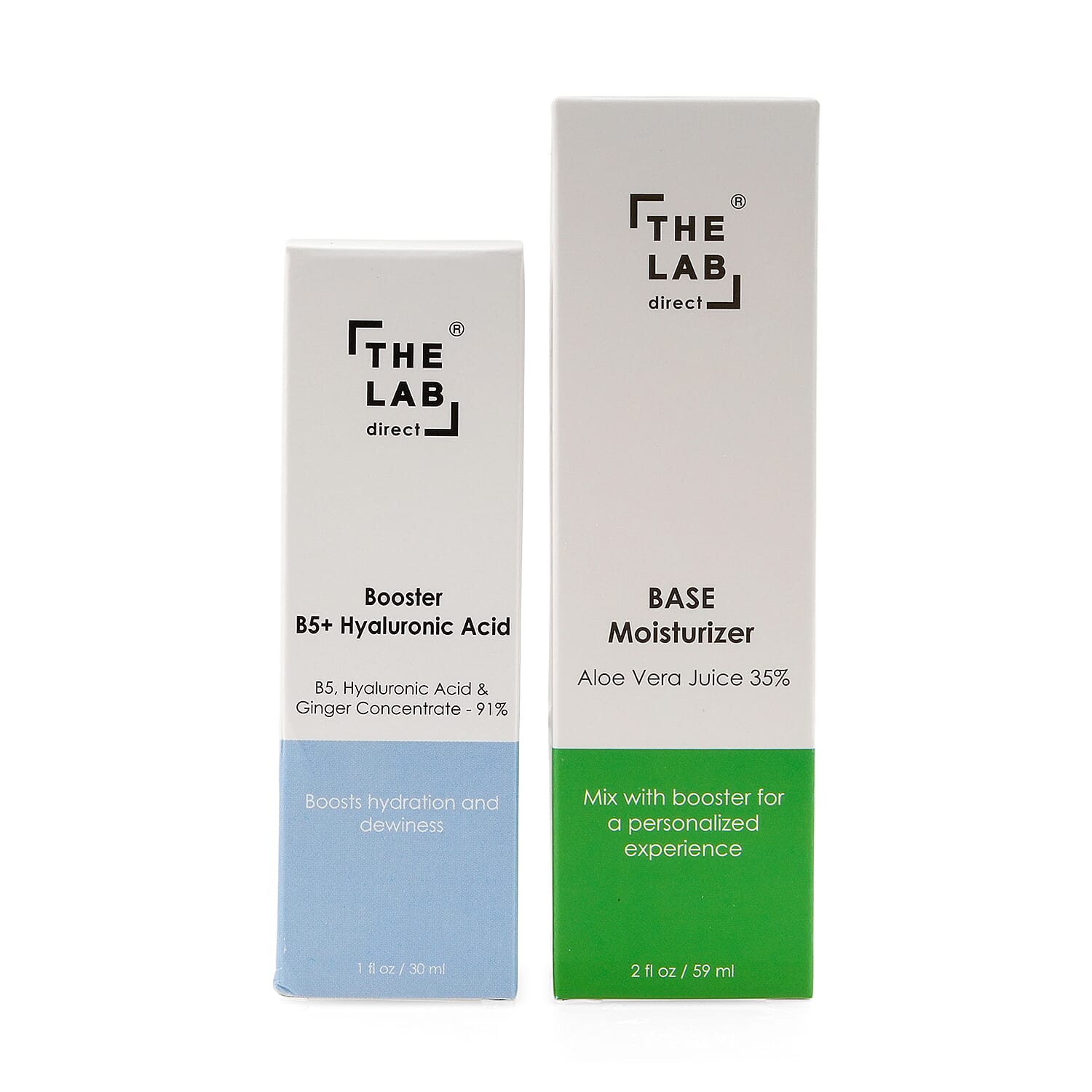 The Lab Direct Base Moisturizer & Hyaluronic Acid Booster - DUO