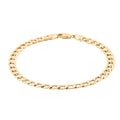 Diamond-cut Curb Chain Bracelet in 10K Yellow Gold (8.00 In) 3.90 Grams - Sticky add to cart bar