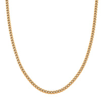 Criss Cross Chain Necklace in ION Plated YG Stainless Steel (18-20 Inches)